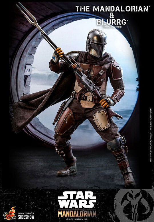 Star Wars The Mandalorian Action Figure 2-Pack 1/6 The Mandalorian & Blurrg 37 cm