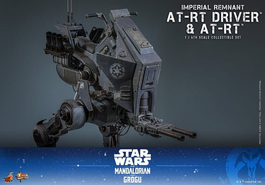 Star Wars: The Mandalorian & Grogu Movie Masterpiece Action Figure Set 1/6 Imperial Remnant AT-RT Driver & AT-RT 60 cm