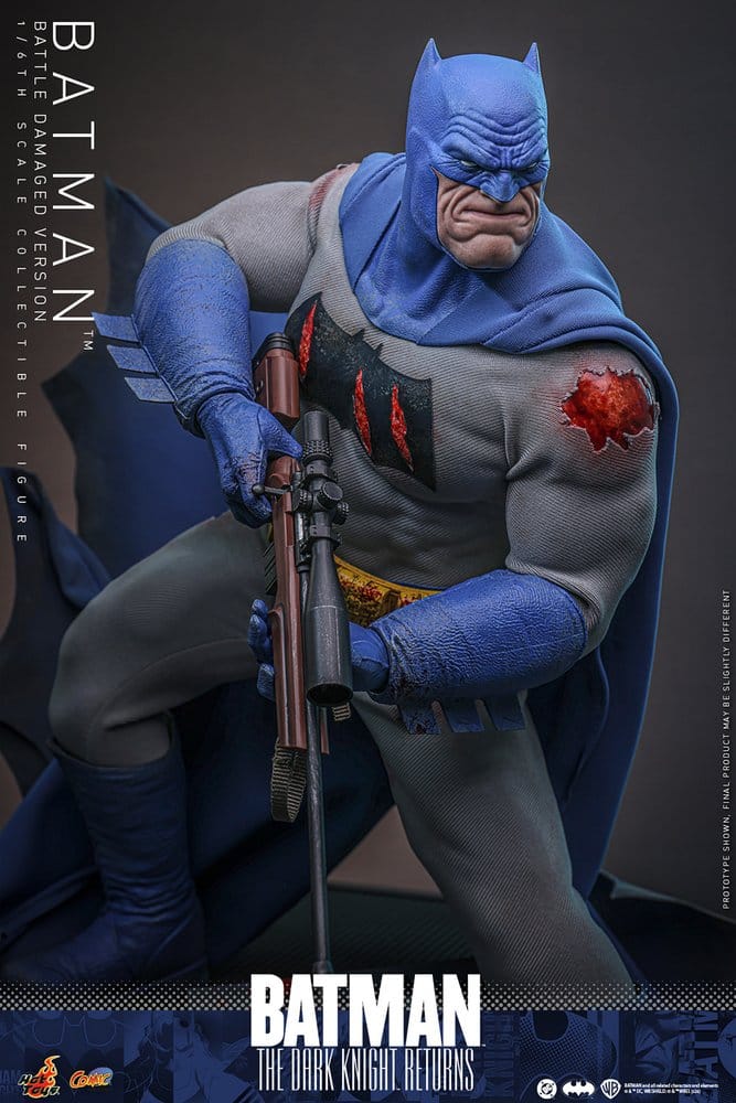 Batman: The Dark Knight Returns Comic Masterpiece Action Figure 1/6 Batman (Battle Damaged Version) 32 cm