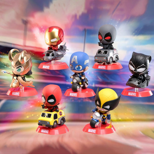Marvel Cosbi Rider Mini Figures 9 cm Blind Box Display (6)