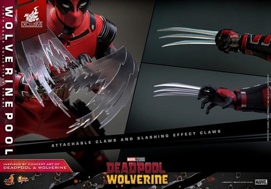 Deadpool & Wolverine Movie Masterpiece Action Figure 1/6 Wolverinepool Hot Toys Exclusive 31 cm
