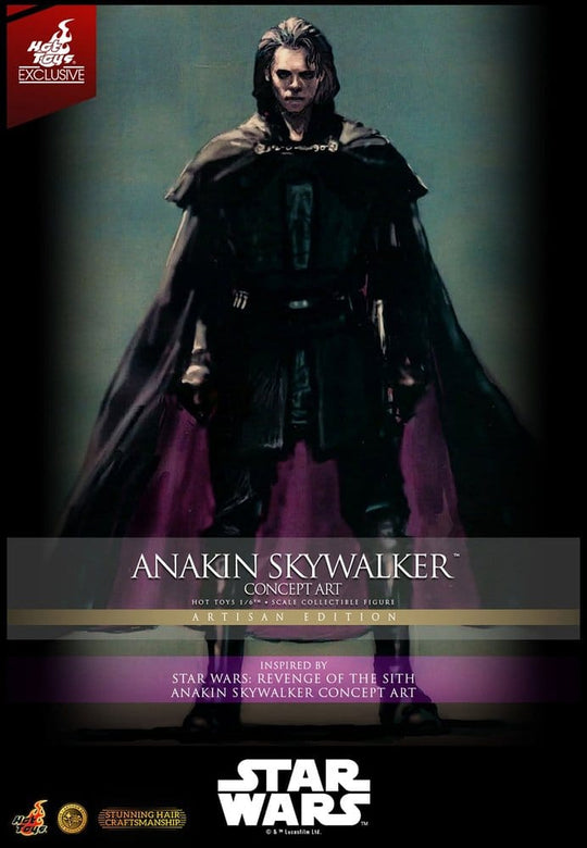 Star Wars Episode III: Revenge Of The Sith Movie Masterpiece Action Figure 1/6 Anakin Skywalker (Concept Art Version) (Artisan Edition) Hot Toys Exclusive 31 cm