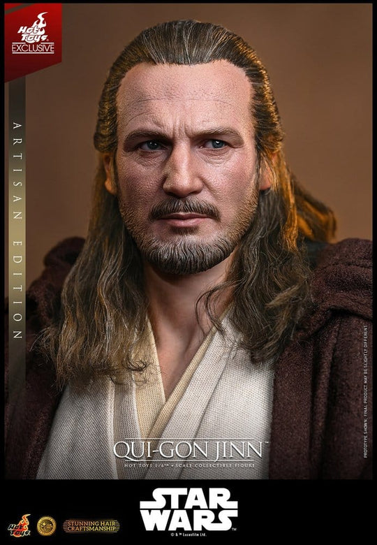 Star Wars: The Phantom Menace Movie Masterpiece Action Figure 1/6 Qui-Gon Jinn (Artisan Edition) Hot Toys Exclusive 32 cm