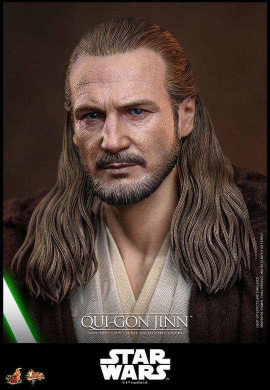 Star Wars: The Phantom Menace Movie Masterpiece Action Figure 1/6 Qui-Gon Jinn (Artisan Edition) Hot Toys Exclusive 32 cm