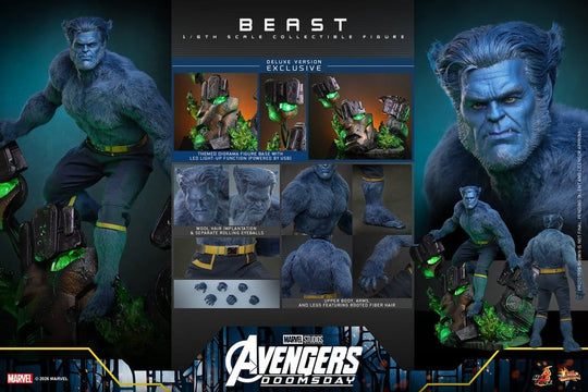 Marvel X-Men Movie Masterpiece Action Figure 1/6 Beast (Deluxe Version) 33 cm