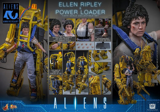 Alien Movie Masterpiece Figure Set 1/6 Ellen Ripley and Power Loader 52 cm