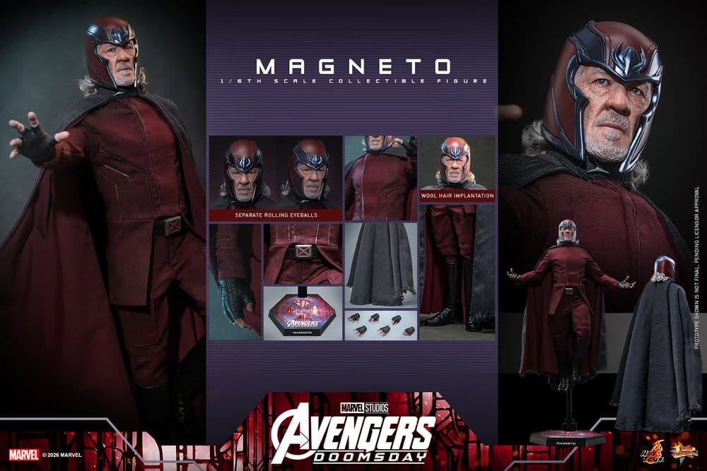 Avengers: Doomsday Movie Masterpiece Action Figure 1/6 Magneto 30 cm