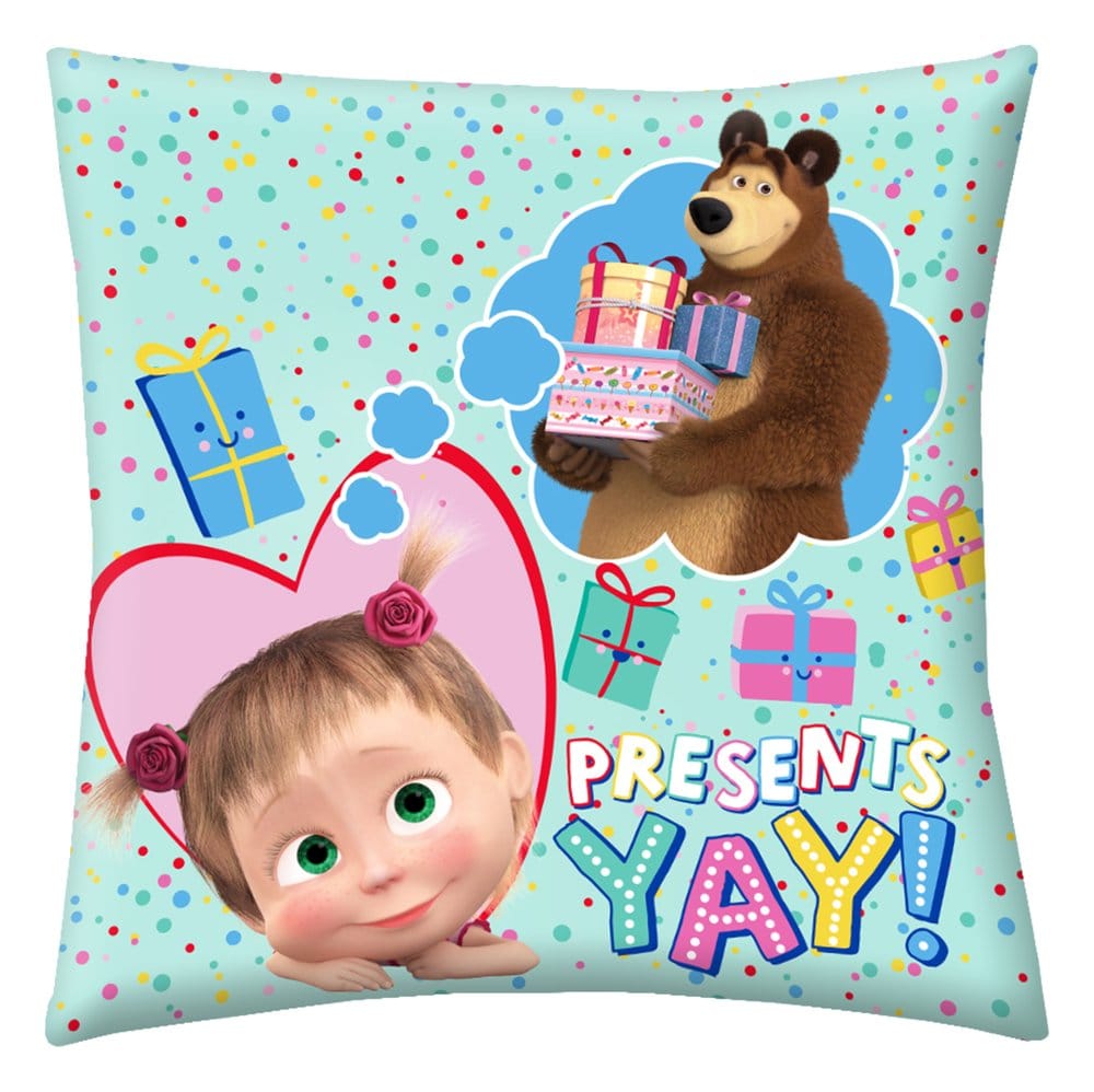 Masha and the Bear Pillow Presents Yay! 40 x 40 cm