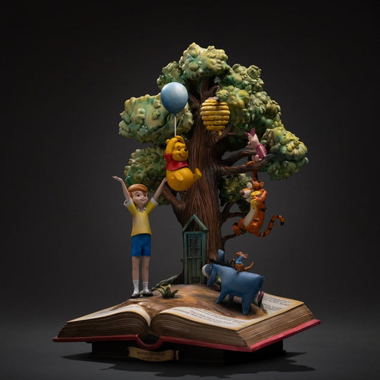 Disney Classics Deluxe Art Scale Statue 1/10 Winnie the Pooh and Friends (100th Anniversary) 31 cm