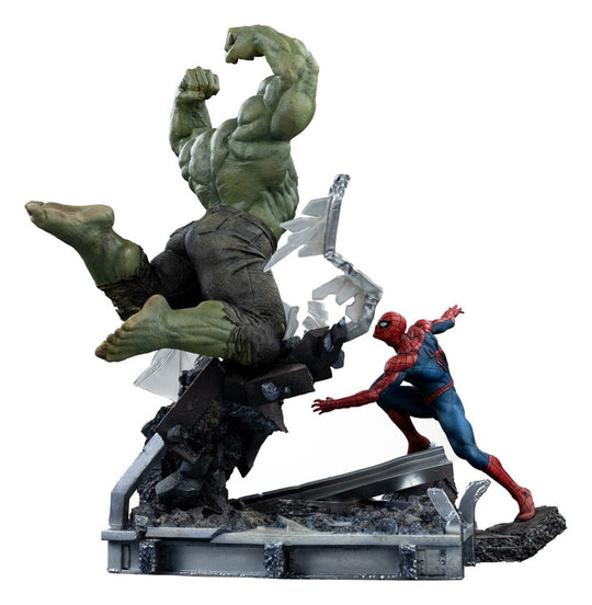 Marvel Comics Art Scale Statue 1/10 Spider-Man vs Hulk 38 cm