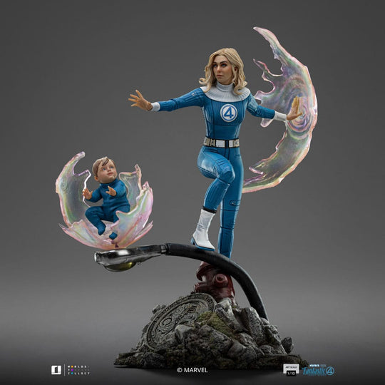 Fantastic Four Art Scale Statue 1/10 Invisible Woman and Franklin 28 cm