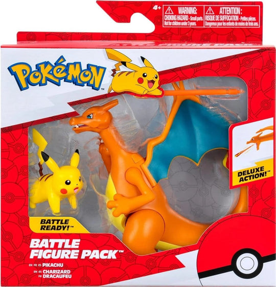 Pokémon Figure 2-Pack Charizard 11 cm & Pikachu 5 cm