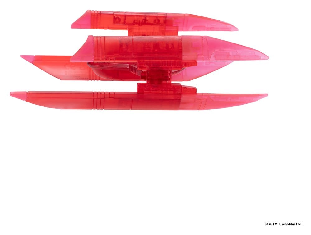 Star Wars Medium Vehicle & Figure set Hyena Vulture Bomber (Red Hologram) & Battle Droid (Chase)