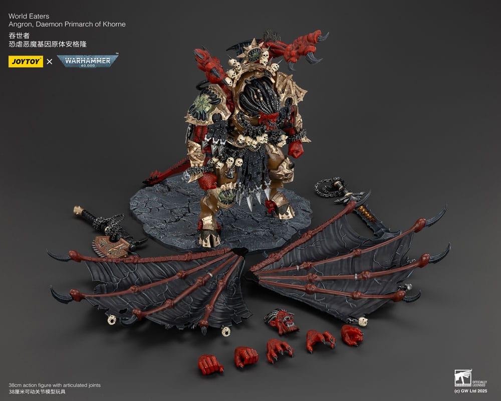Warhammer 40k Actionfigur World Eaters Angron Daemon Primarch of Khorne 48 cm