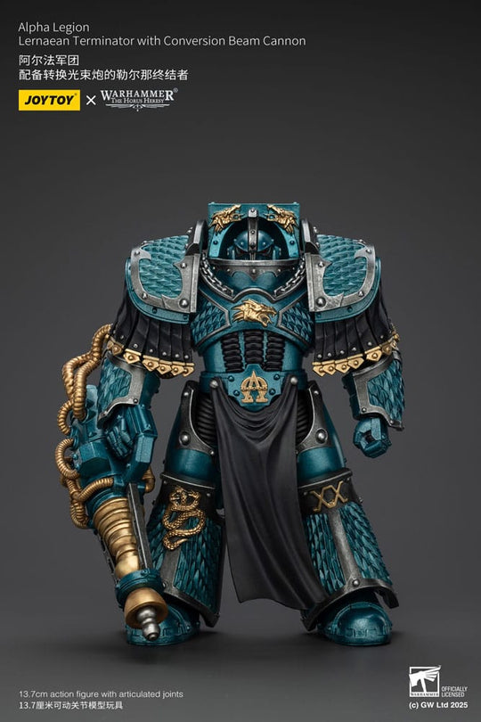 Warhammer The Horus Heresy Action Figure Alpha Legion Lernaean Terminator with Conversion Beam Cannon 20 cm