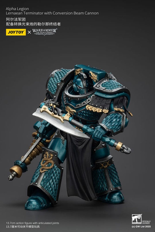 Warhammer The Horus Heresy Action Figure Alpha Legion Lernaean Terminator with Conversion Beam Cannon 20 cm