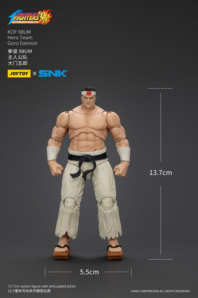 The King Of Fighters '98 Action Figure Hero Team Goro Daimon 12 cm