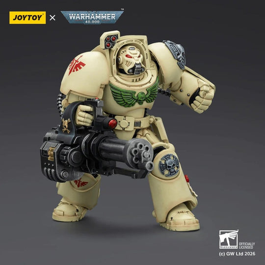 Warhammer 40,000 Action Figure Dark Angels Deathwing Terminator 3 with Power Fist and Assault Cannon 14 cm