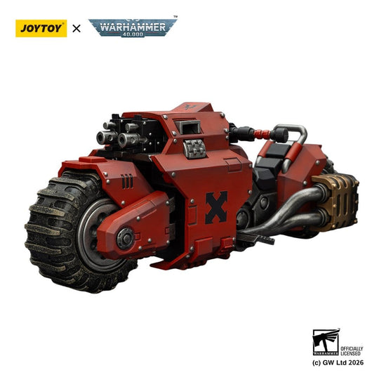 Warhammer 40,000 Raider-pattern Combat Bike Blood Angels with twin-linked bolt rifles 22 cm