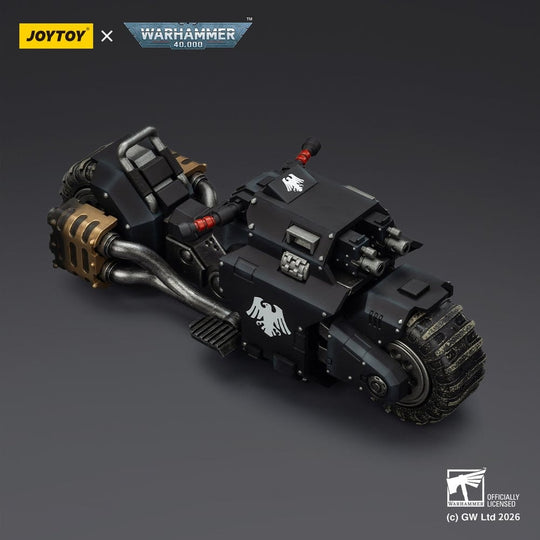 Warhammer 40,000 Raider-pattern Combat Bike Raven Guard with twin-linked bolt rifles 22 cm