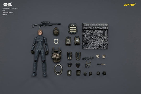 Dark Source Steel Ride Corps Action Figure Scout Mist 8 cm