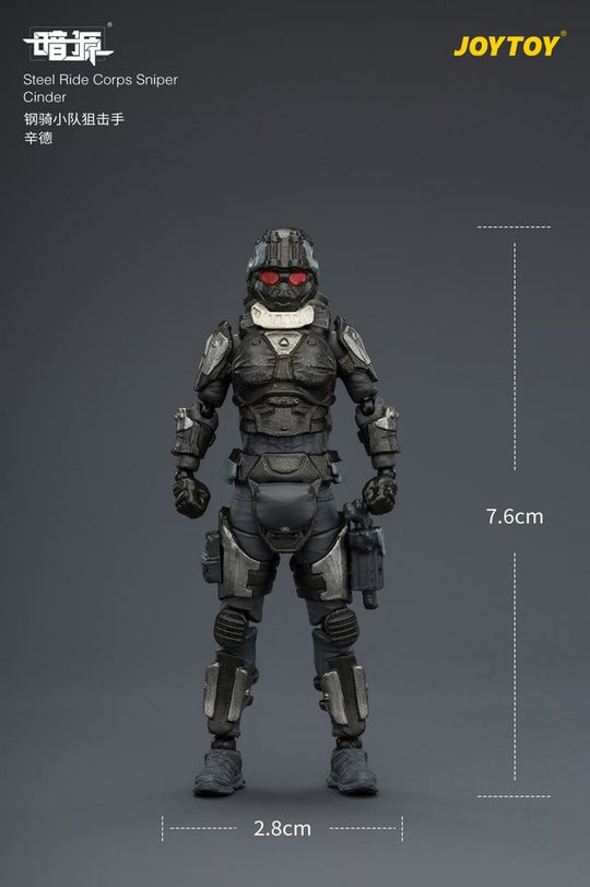 Dark Source Steel Ride Corps Action Figure Sniper Cinder 8 cm