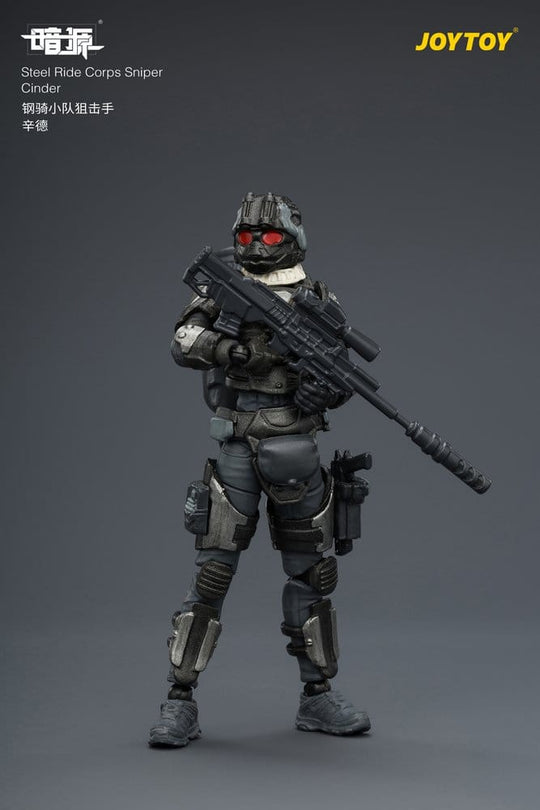 Dark Source Steel Ride Corps Action Figure Sniper Cinder 8 cm