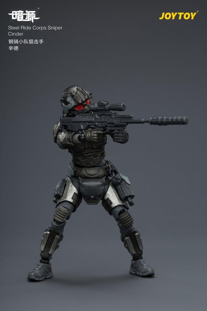 Dark Source Steel Ride Corps Action Figure Sniper Cinder 8 cm
