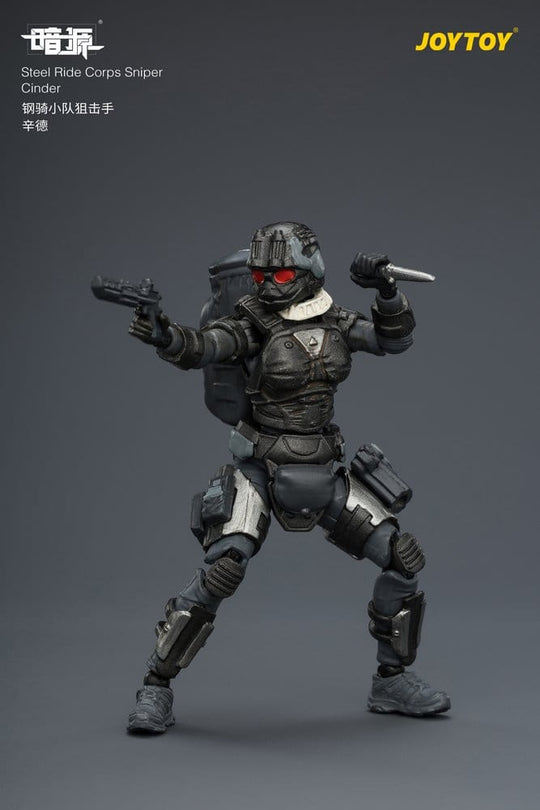 Dark Source Steel Ride Corps Action Figure Sniper Cinder 8 cm