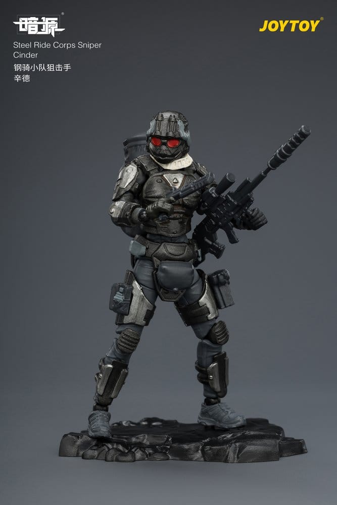 Dark Source Steel Ride Corps Action Figure Sniper Cinder 8 cm