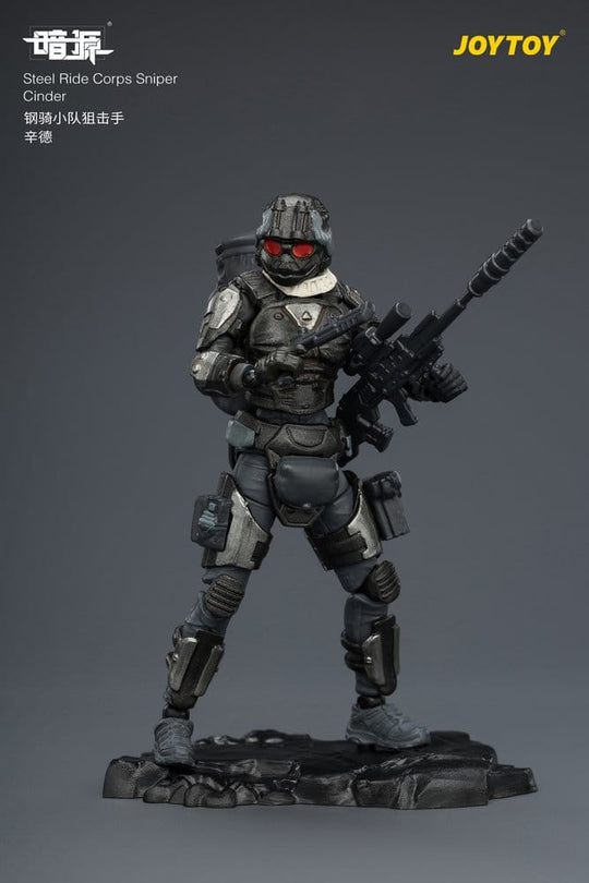 Dark Source Steel Ride Corps Action Figure Sniper Cinder 8 cm