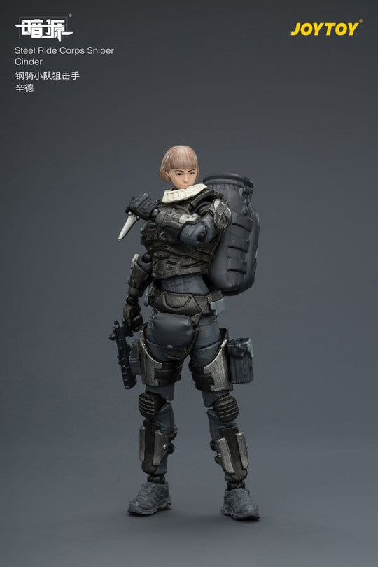 Dark Source Steel Ride Corps Action Figure Sniper Cinder 8 cm