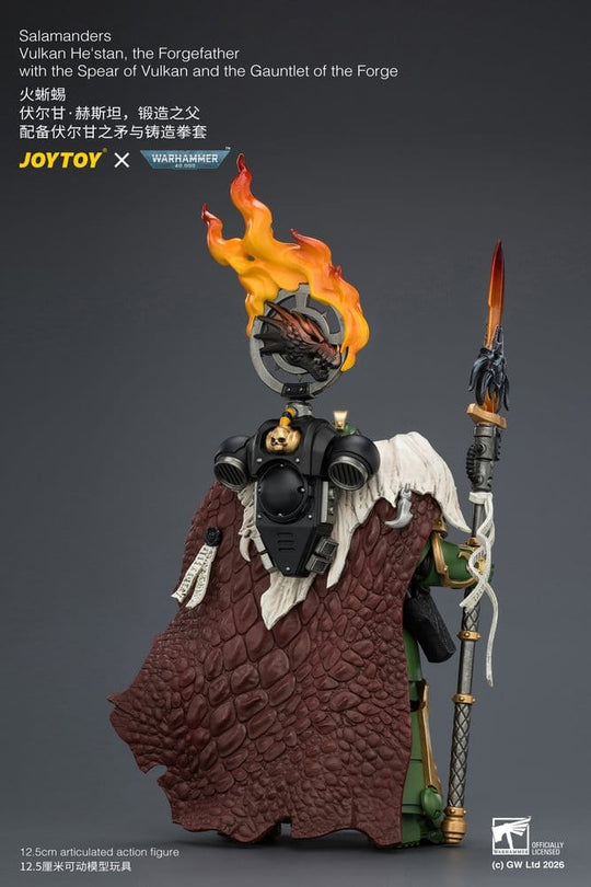 Warhammer Action Figure Salamanders Vulkan He'stan, the Forgefather 13 cm