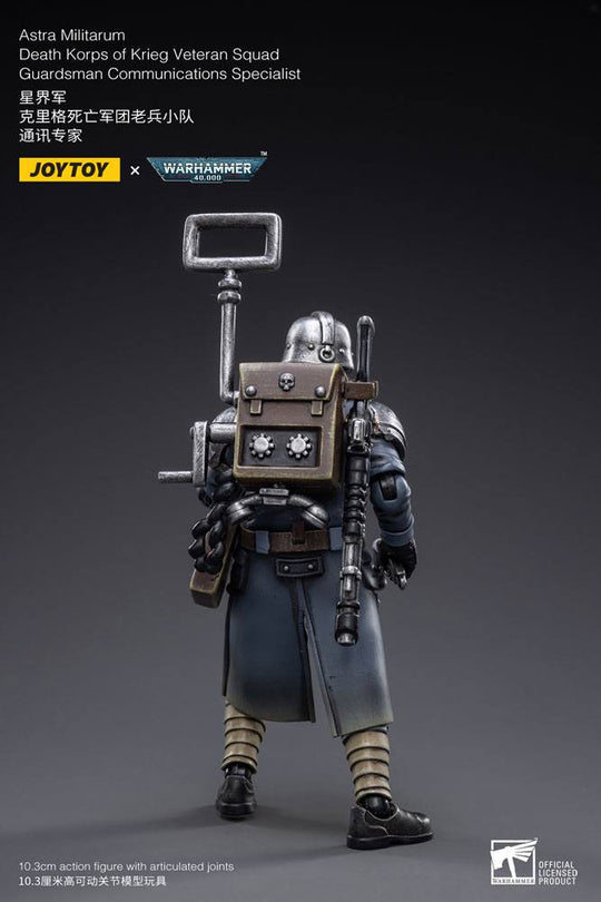 Warhammer 40k Action Figure 1/18 Death Korps of Krieg Veteran Squad Guardsman Communications Specialist 10 cm