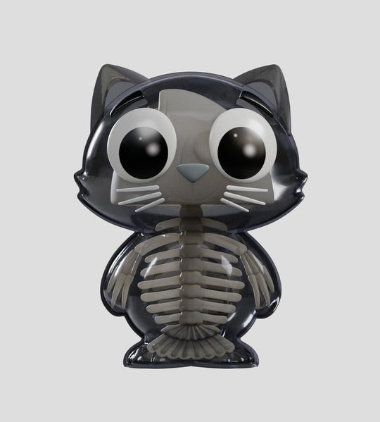 Catscans Mini Figures S2 Bare Bones 6 cm Blind Box Display (6)