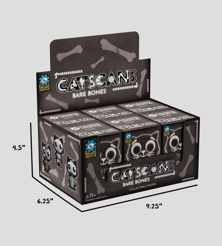 Catscans Mini Figures S2 Bare Bones 6 cm Blind Box Display (6)