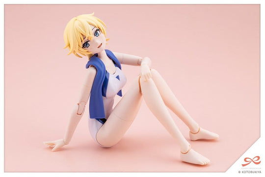 Sousaishojoteien Plastic Model 1/10 Rui Saotome Touou High School Competitive Swimsuit Dreaming Style White Dolphin 16 cm