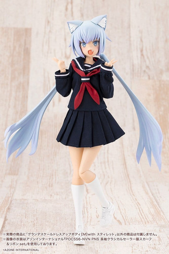 Sousaishojoteien Plastic Model Kit Grand Scale Dress Up Body M with Stylet 25 cm