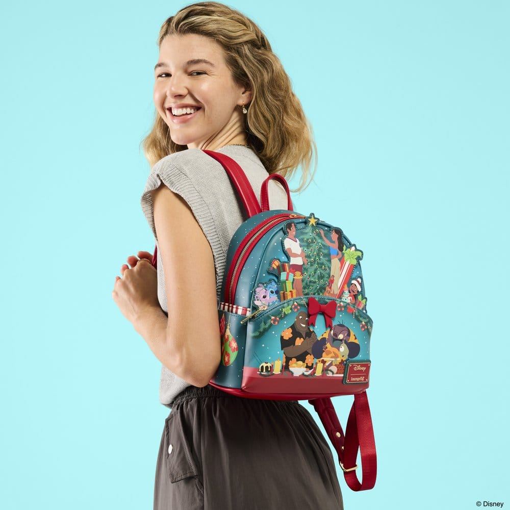 Lilo & Stitch by Loungefly Mini Backpack Holiday Celebration