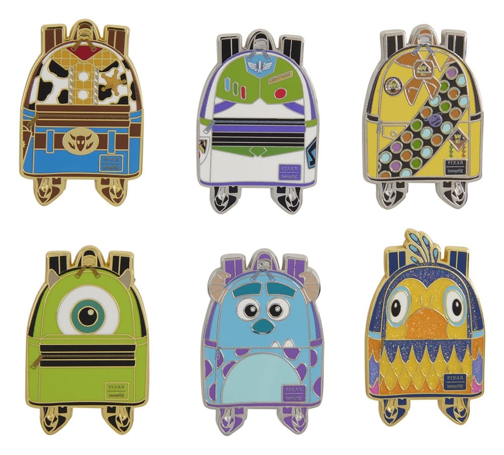 Disney/Pixar by Loungefly Enamel Pins Mini Backpack Blind Box Assortment (12)