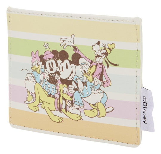 Disney by Loungefly Cardholder Mickey and Friends Rainbow Stripes