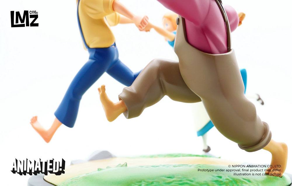 The Adventures of Tom Sawyer Animated! Statue Tom, Huck & Becky 23 cm