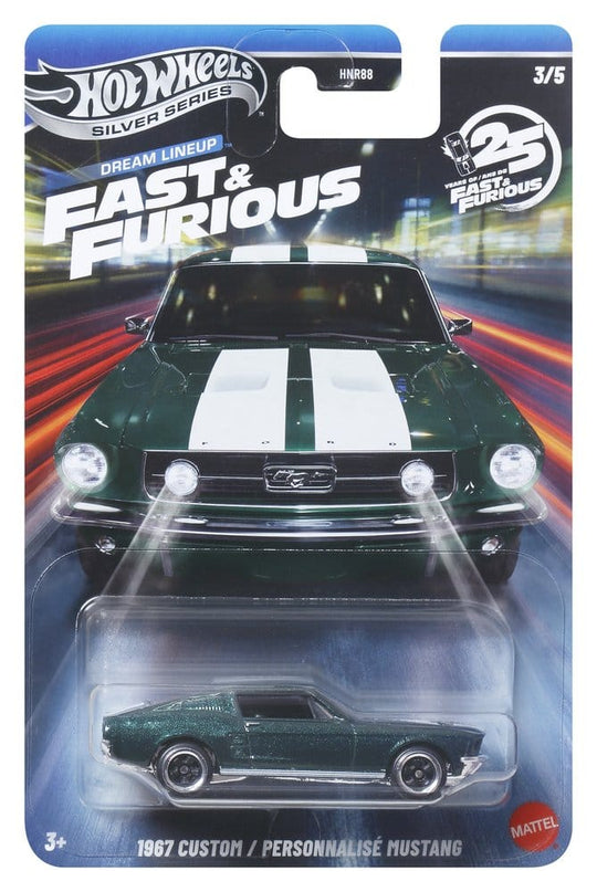 Fast & Furious Hot Wheels Silver Series Die-Cast Vehicles 1/64 979N Assortment (24)