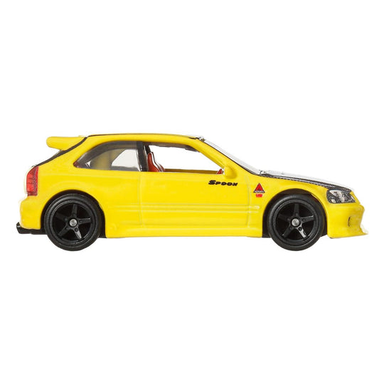 Hot Wheels Premium Car Culture Diecast Vehicle 2-Pack 1/64 '99 Honda Civic Type R (EK9) & Honda Civic Type R