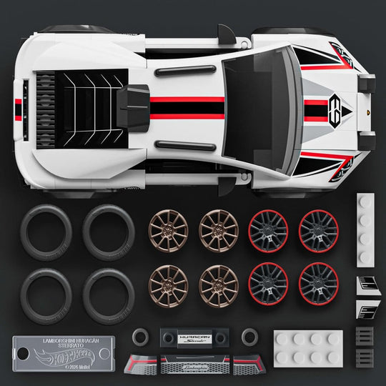 Hot Wheels Speed Mattel Brick Shop Building Set 1/32 Lamborghini Huracán Sterrato