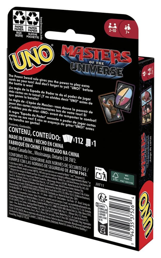 Masters of the Universe 2026 Movie UNO Card Game
