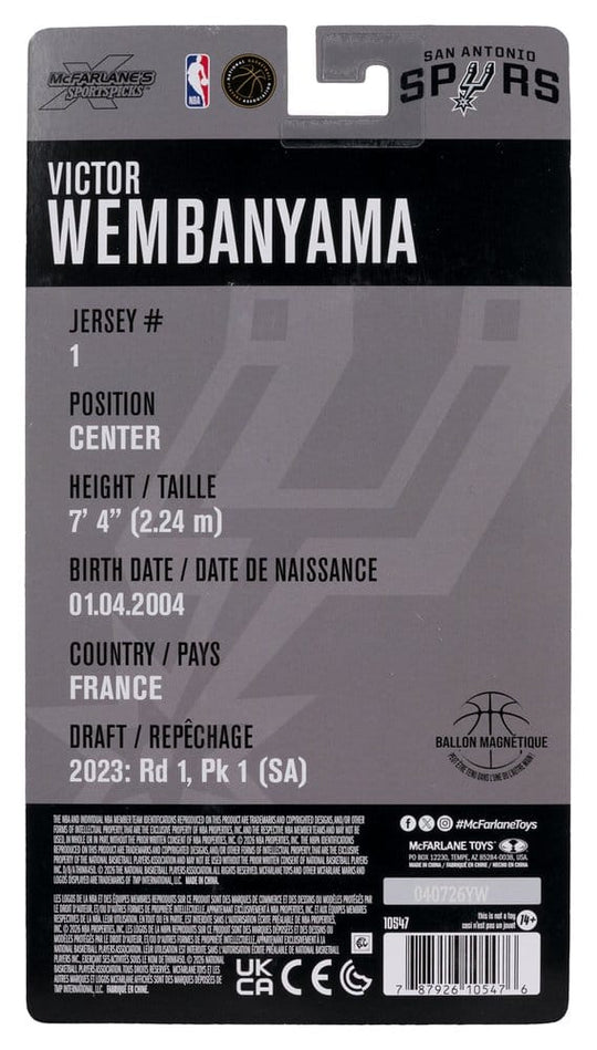 NBA SportsPicks Action Figure Victor Wembanyama (San Antonio Spurs) 17 cm