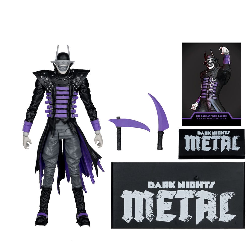 DC Multiverse Action Figure The Batman Who Laughs (B&W with accent) (Gold Label) 18 cm