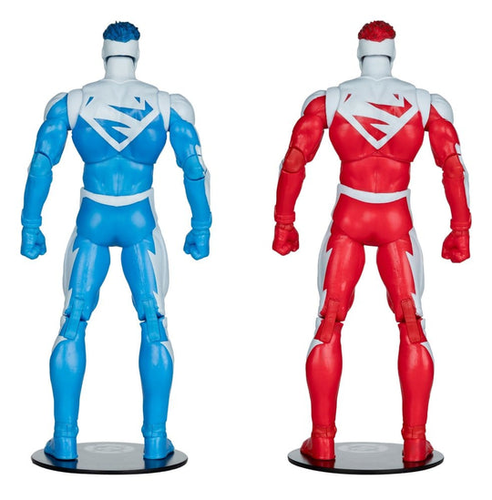 DC Multiverse Action Figures 2-Pack Superman Blue vs. Superman Red (Gold Label) 18 cm
