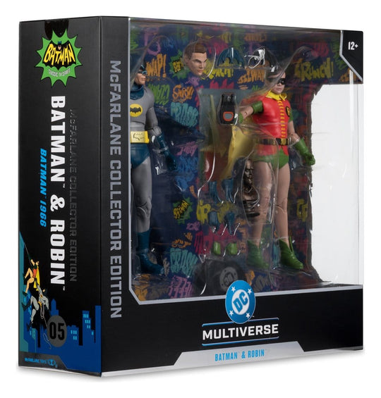 Batman Classic TV Series DC Multiverse McFarlane Collector Edition Action Figure 2-Pack Batman and Robin 18 cm